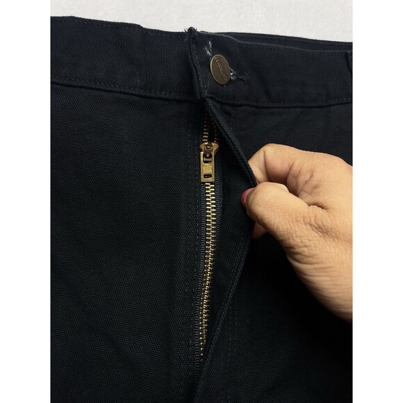 Carhartt Loose Fit Washed Duck Double-Front Black Utility Work Pant Men's 40x32 - Picture 11 of 15